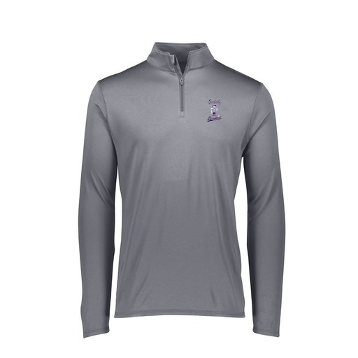 [FTLQFLGY-FAXS-LOGO3] Ladies Flex-Lite 1/4 Zip Shirt (Female Adult XS, Gray, Logo 3)