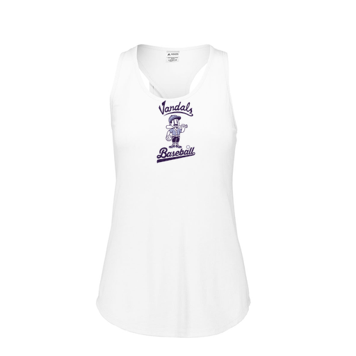[FT0TUBWH-FAS-LOGO3] Ladies Tri Blend Tank Top (Female Adult S, White, Logo 3)