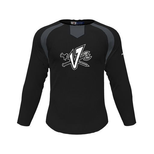 [CUS-DFW-PULL-FLC-CNK-LSL-BLK-YS-LOGO2] Pullover (Youth S, Black, Logo 2)