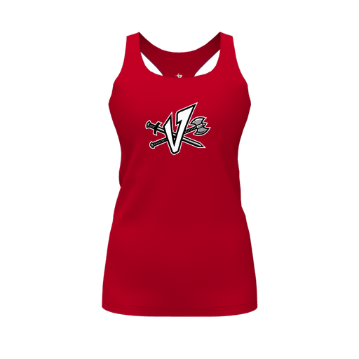 [FT0TRBRD-FYS-LOGO2] Decker Racerback Tank Top (Female Youth S, Red, Logo 2)