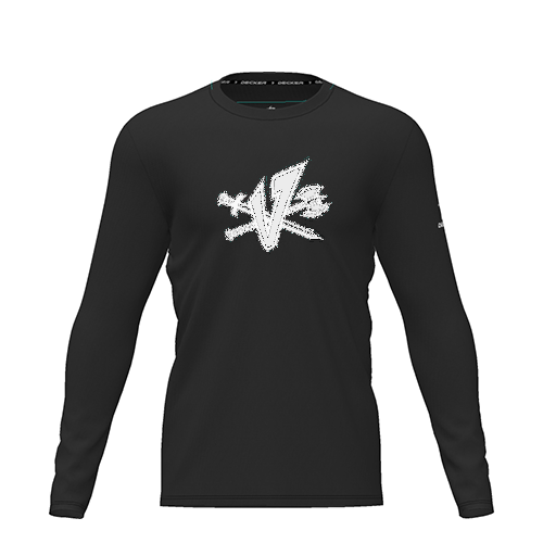 [CUS-DRIF-TEES-PER-CNK-LSL-BLK-YXS-LOGO2] Dri Fit Performance T-Shirt (Youth XS, Black, Logo 2, Long Sleeve)