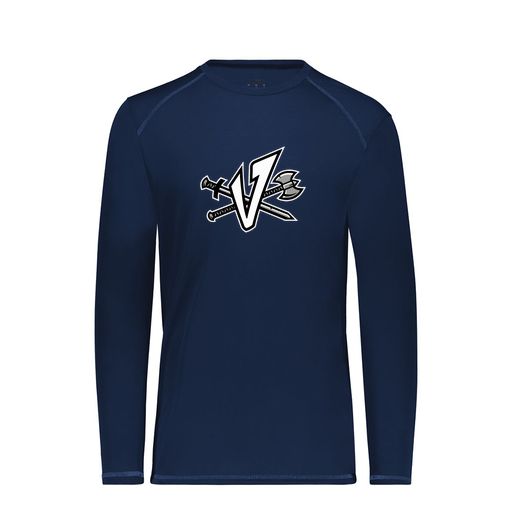 [6845.065.S-LOGO2] Men's SoftTouch Long Sleeve (Adult S, Navy, Logo 2)