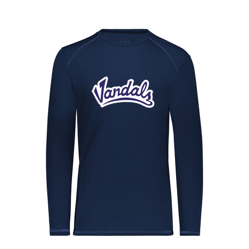 [6846.065.S-LOGO1] Youth SoftTouch Long Sleeve (Youth S, Navy, Logo 1)