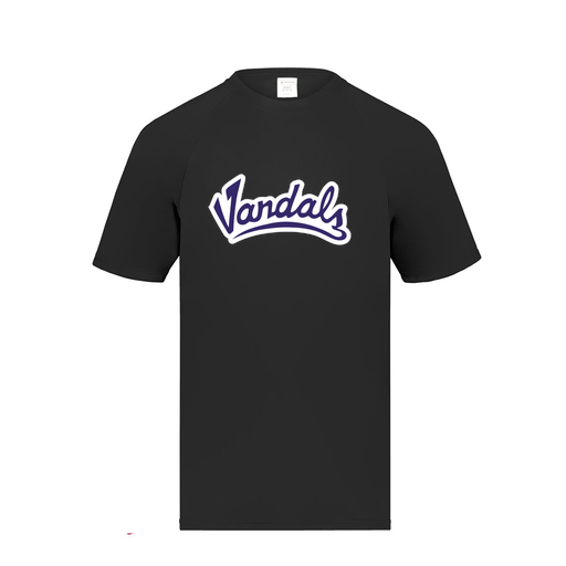 [2791.080.S-LOGO1] Youth Smooth Sport T-Shirt (Youth S, Black, Logo 1)