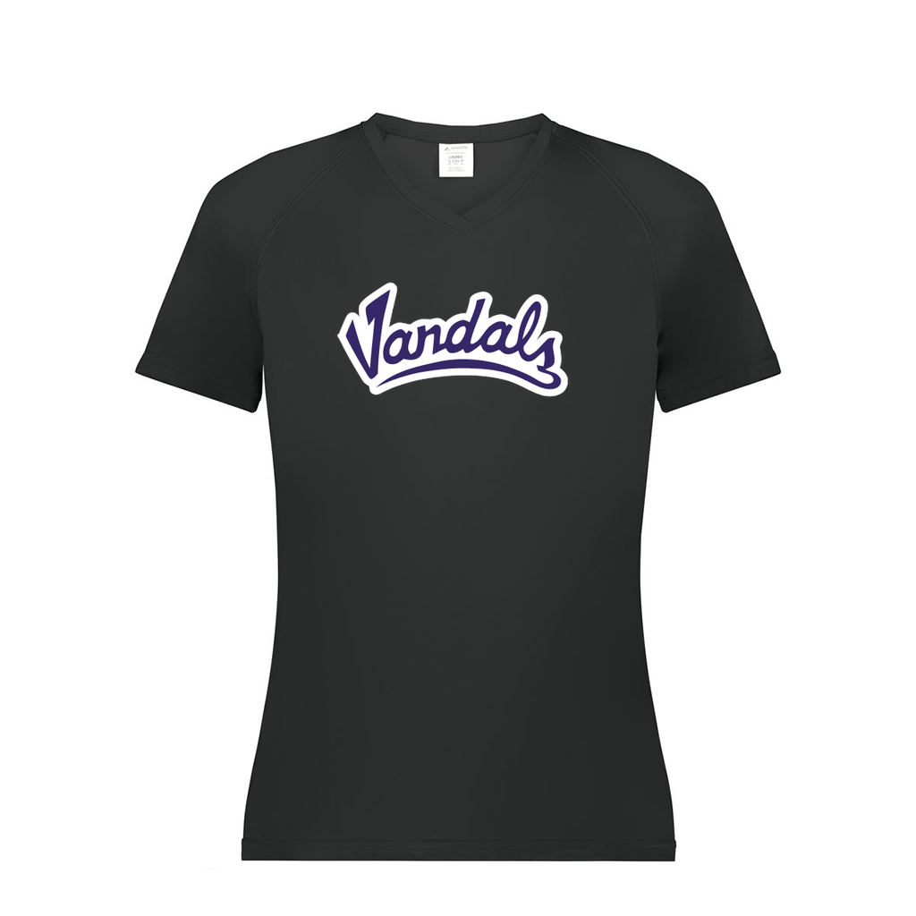 Ladies Smooth Sport V-Neck T-Shirt