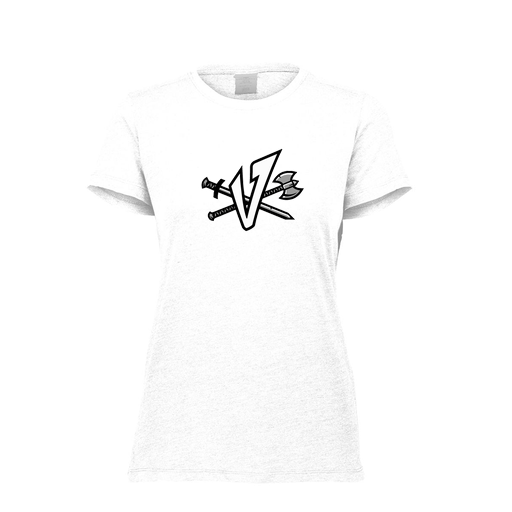 [FTSCUBWH-FAXS-LOGO2] Decker Women's Tri-Blend T-Shirt - Short Sleeve (Female Adult XS, White, Logo 2)