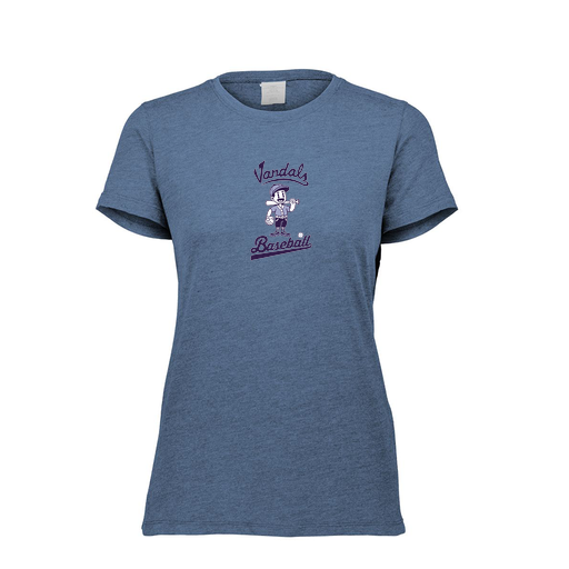 [FTSCUBNV-FAXS-LOGO3] Decker Women's Tri-Blend T-Shirt - Short Sleeve (Female Adult XS, Navy, Logo 3)