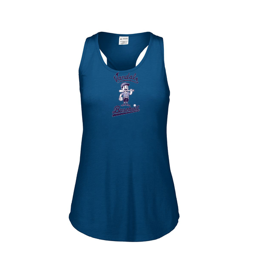 [FT0TUBNV-FAS-LOGO3] Ladies Tri Blend Tank Top (Female Adult S, Navy, Logo 3)