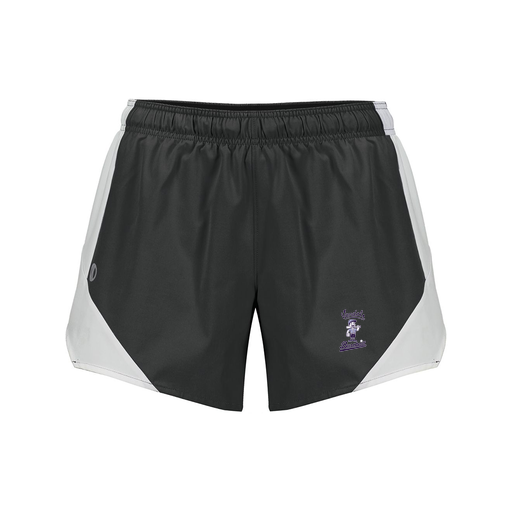 [229489.420.S-LOGO3] Girls Olympus Shorts (Female Youth S, Black, Logo 3)
