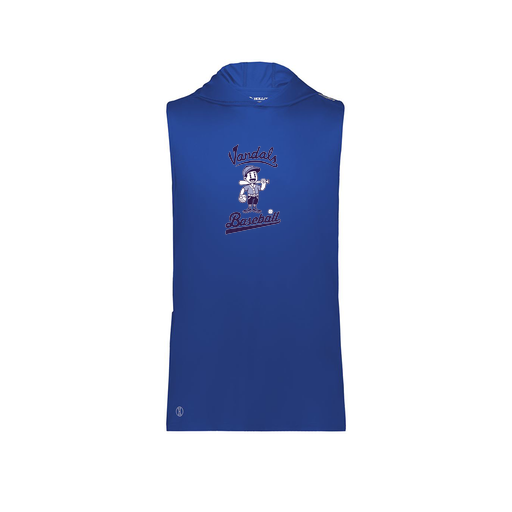 [222590.060.XS-LOGO3] Men's CoolDry Sleeveless Hoodie (Adult XS, Royal, Logo 3)