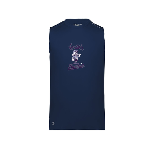 [222593.065.S-LOGO3] Men's CoolDry TankTop (Adult S, Navy, Logo 3)