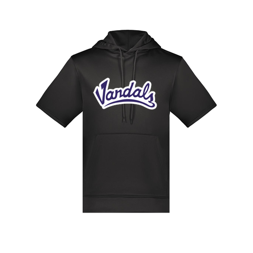 [6871.080.S-LOGO1] Men's Dri Fit Short Sleeve Hoodie (Adult S, Black, Logo 1)