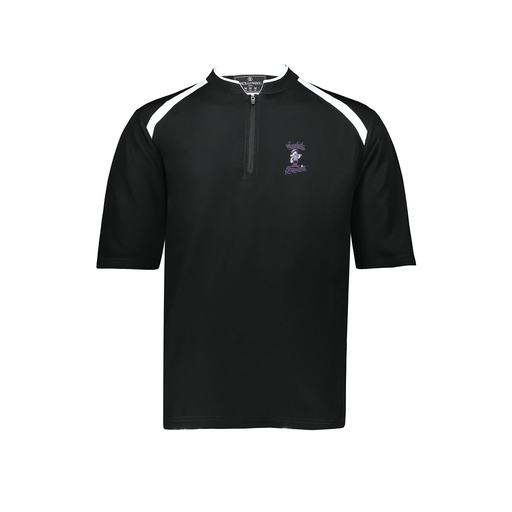 [229581-AS-BLK-LOGO3] Men's Dugout Short Sleeve Pullover (Adult S, Black, Logo 3)
