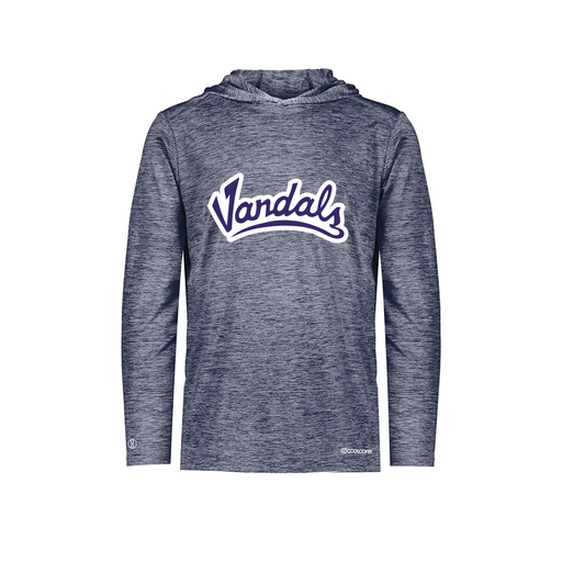 [FOLHCGNV-AS-LOGO1] Decker Men's Charge Hoodie (Adult S, Navy, Logo 1)