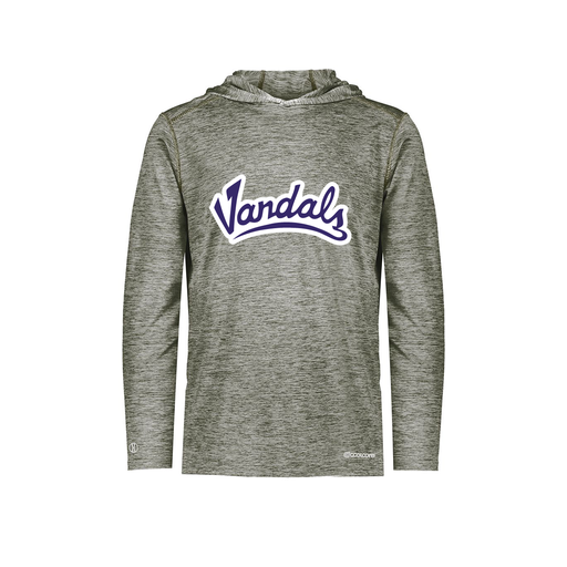 [FOLHCGGY-AS-LOGO1] Decker Men's Charge Hoodie (Adult S, Gray, Logo 1)