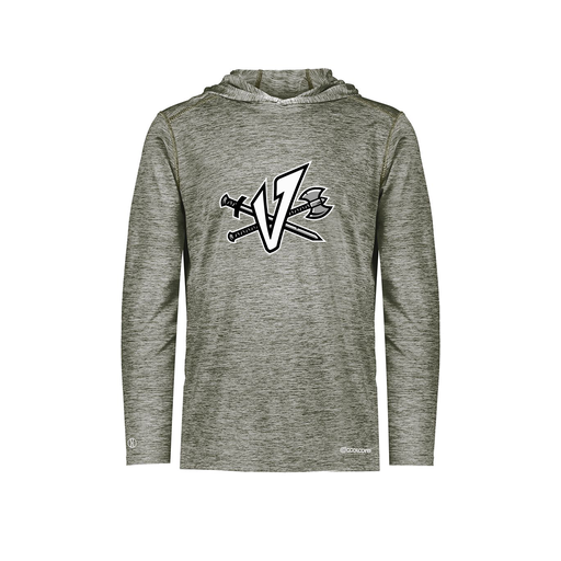 [FOLHCGGY-AS-LOGO2] Decker Men's Charge Hoodie (Adult S, Gray, Logo 2)