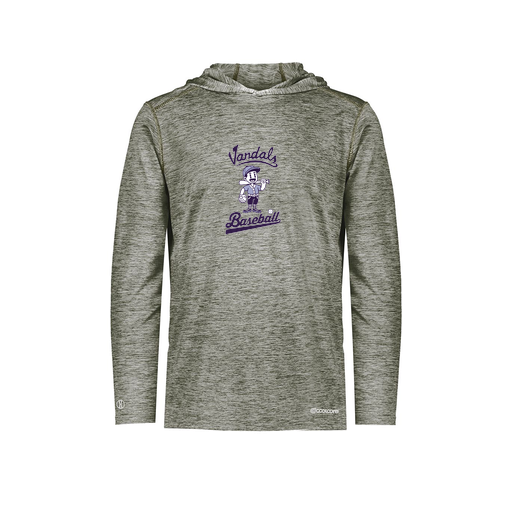 [FOLHCGGY-AS-LOGO3] Decker Men's Charge Hoodie (Adult S, Gray, Logo 3)