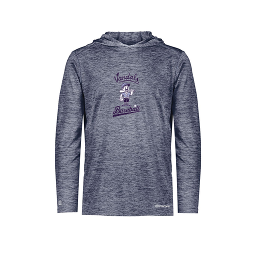 [FOLHCGNV-YS-LOGO3] Decker Youth Charge Hoodie (Youth S, Navy, Logo 3)