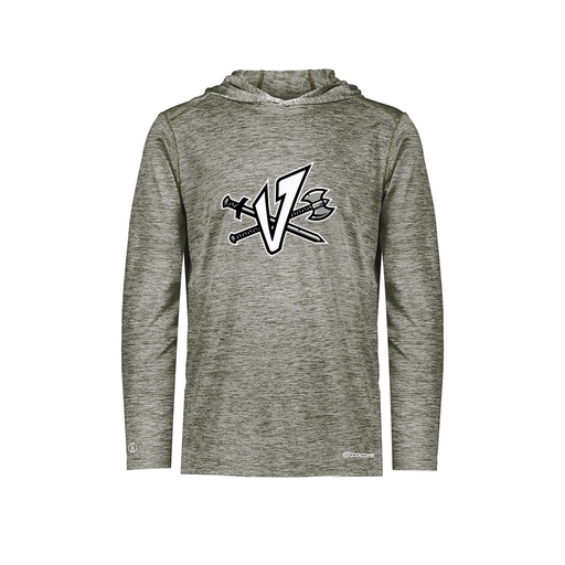 [FOLHCGGY-YS-LOGO2] Decker Youth Charge Hoodie (Youth S, Gray, Logo 2)