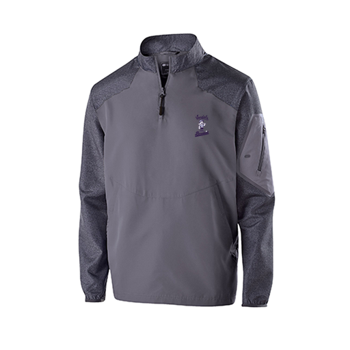 [229155.H60.XS-LOGO3] Men's Raider LS Pullover (Adult XS, Gray, Logo 3)