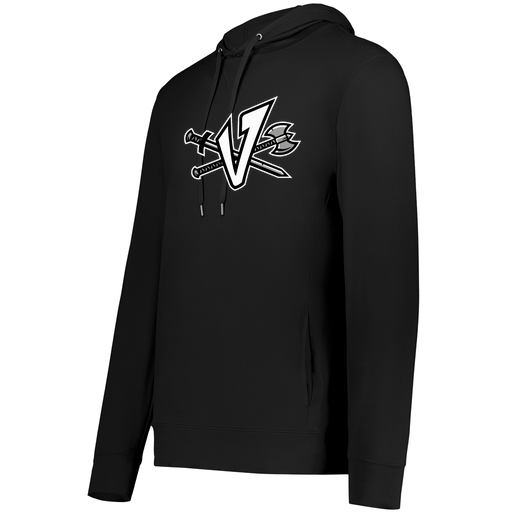 [222598.080.S-LOGO2] Men's Ventura Thin Knit Hoodie (Adult S, Black, Logo 2)