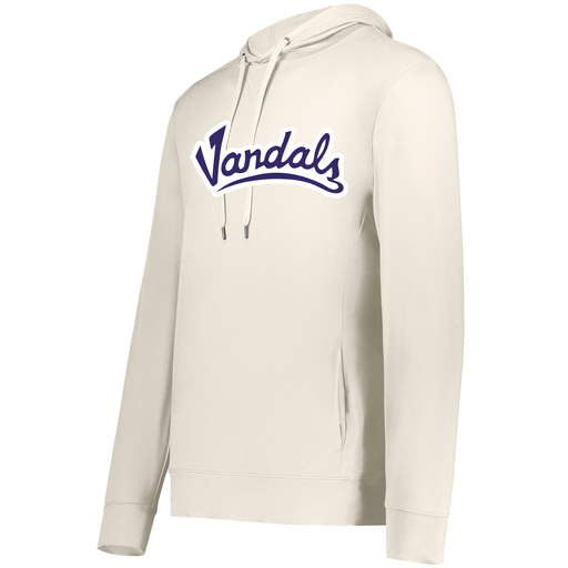 [222598.907.S-LOGO1] Men's Ventura Thin Knit Hoodie (Adult S, White, Logo 1)