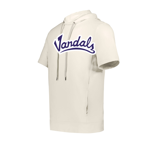 [222505.907.S-LOGO1] Men's Venturs Soft Knit Short Sleeve Hoodie (Adult S, White, Logo 1)