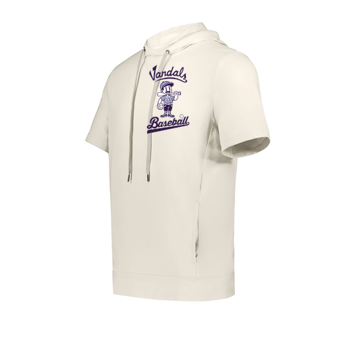 [222505.907.S-LOGO3] Men's Venturs Soft Knit Short Sleeve Hoodie (Adult S, White, Logo 3)