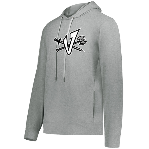 [222698.013.S-LOGO2] YOUTH VENTURA THIN KNIT HOODIE (Youth S, Silver, Logo 2)