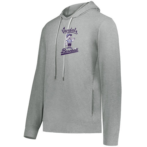 [222698.013.S-LOGO3] YOUTH VENTURA THIN KNIT HOODIE (Youth S, Silver, Logo 3)
