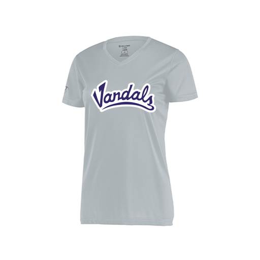 [222820.099.S-LOGO1] Ladies Movement Dri Fit Shirt (Female Adult S, Silver, Logo 1)