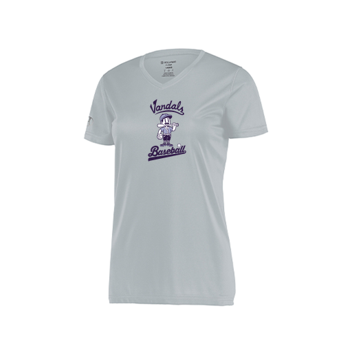 [222820.099.S-LOGO3] Ladies Movement Dri Fit Shirt (Female Adult S, Silver, Logo 3)